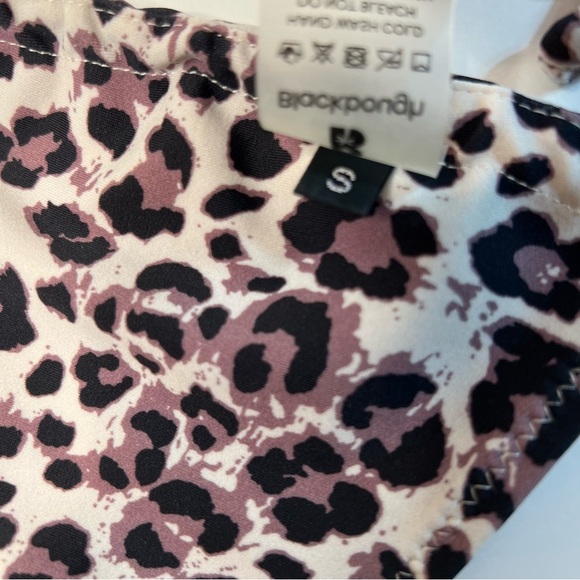 Blackbough Leopard Print Bikini Swimsuit Size Small - Picture 10 of 11